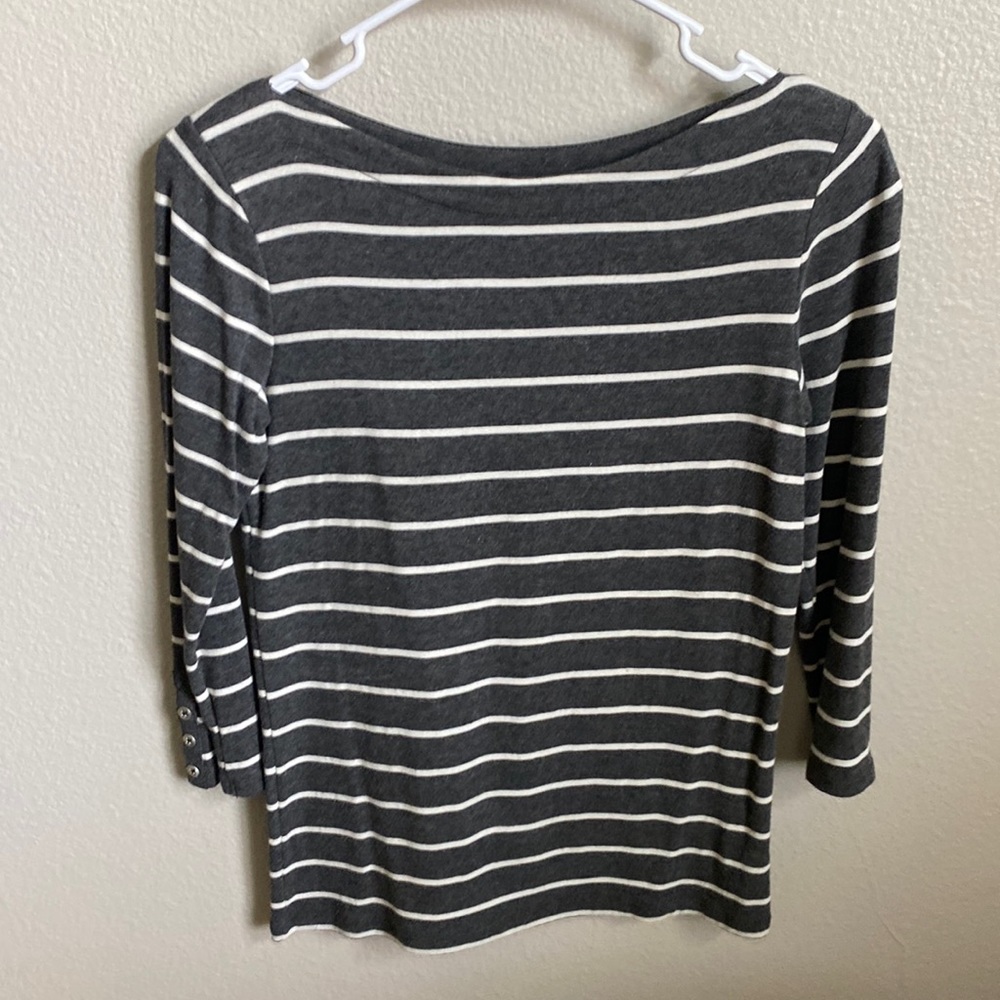 Willi Smith Grey/White Stripe shirt